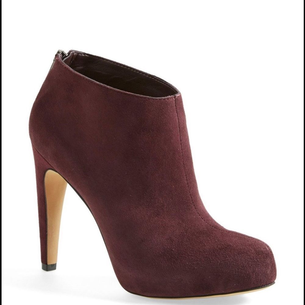 Sam Edelman Keaton Hidden Platform Suede Bootie - Picture 3 of 5